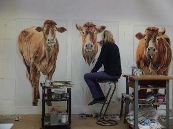 Painting my three cows, 2021 Painting my three cows, 2021